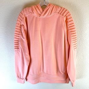 Truth Substance Unisex Melon Orange Long Sleeve Hoodie. Sz L